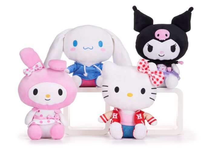 (Mis 3+) HELLO KITTY & FRIENDS In costume Peluche 25cm – 4ass…x48